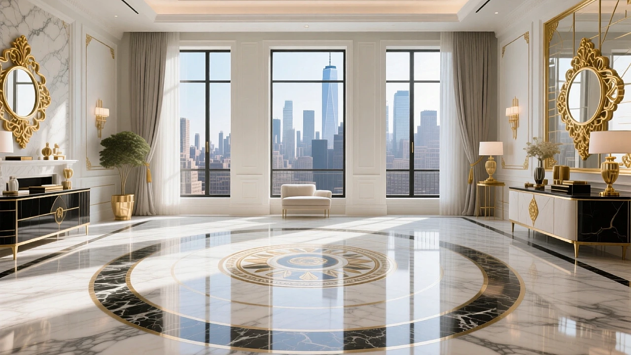 The Art of Natural Marble Medallions in Your New York Home