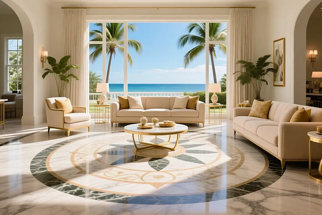 Transform Your Florida Home with an Italian Marble Medallion