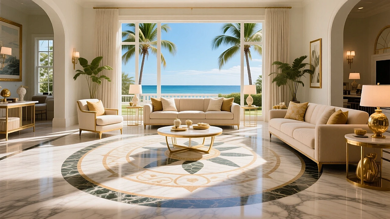 Transform Your Florida Home with an Italian Marble Medallion