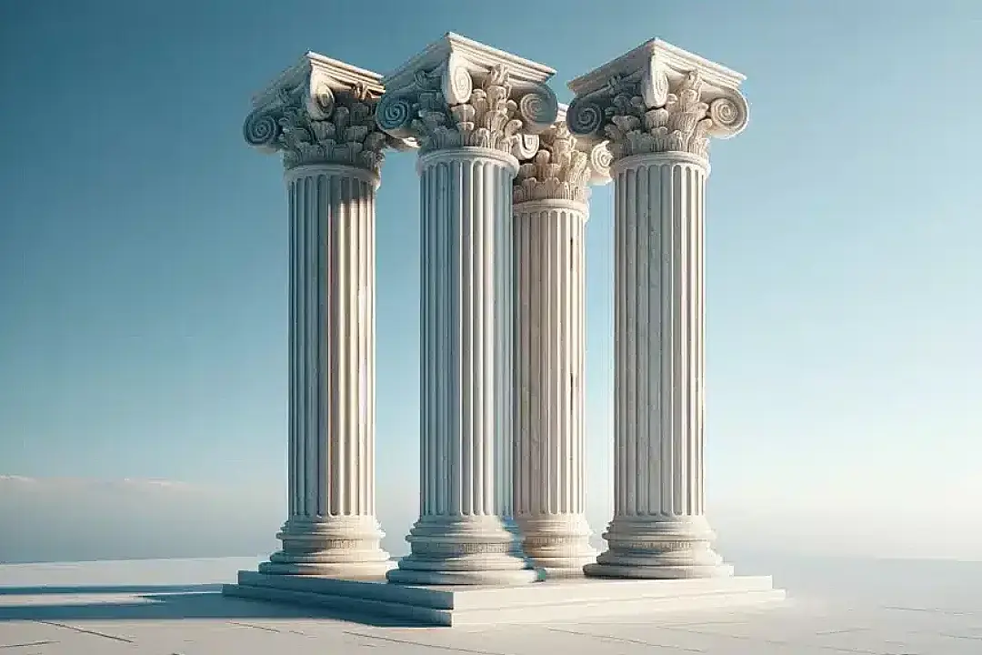 Roman Corinthian Bianco Carrara Marble Columns