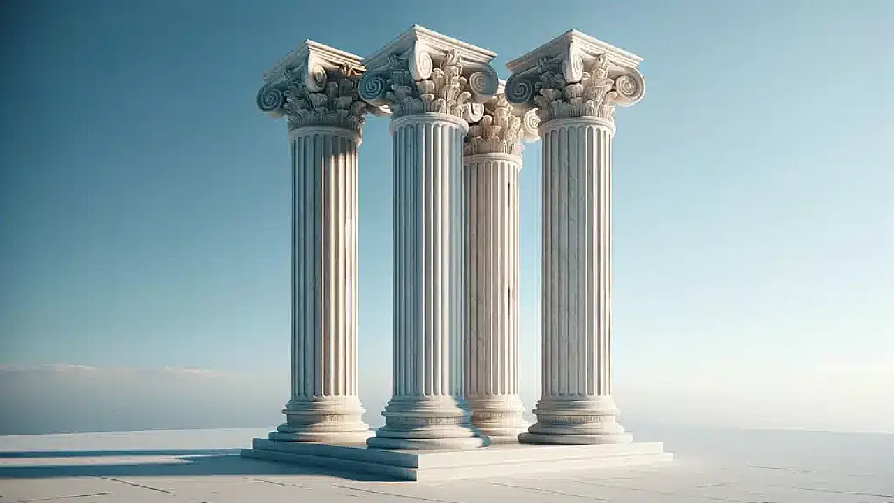 Roman Corinthian Bianco Carrara Marble Columns