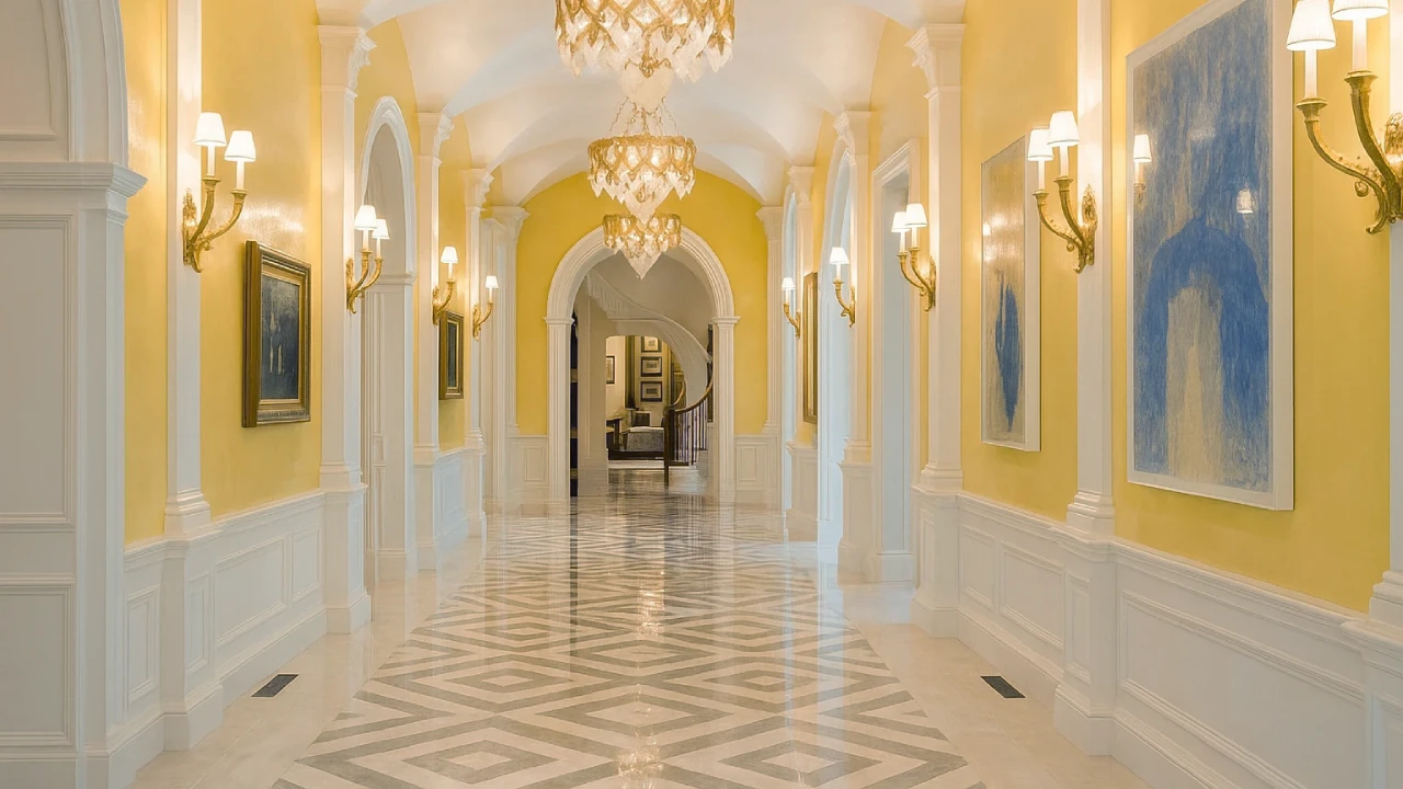 Geometric Marble Floor Patterns