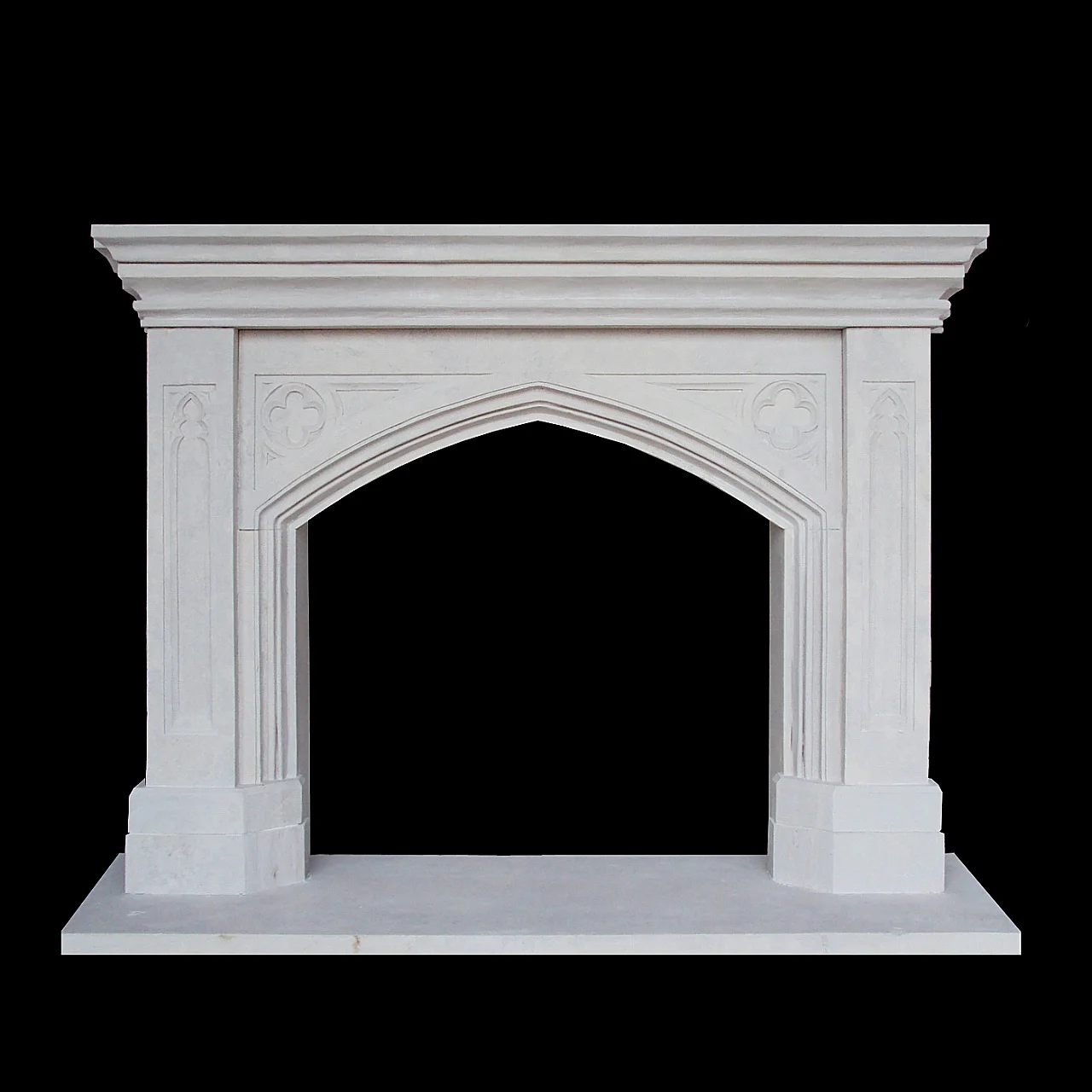 Antique 314 carved limestone mantels