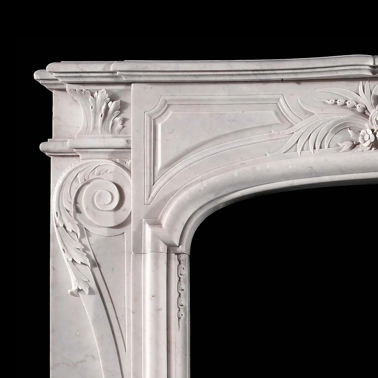 Antique 322 French Design Marble Mantel