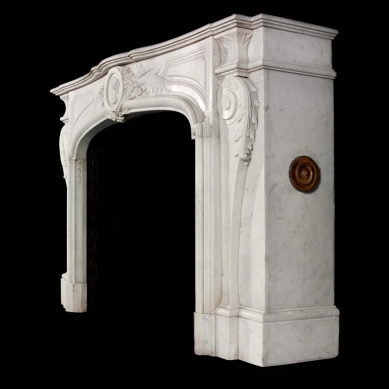 Antique 322 French Design Marble Mantel
