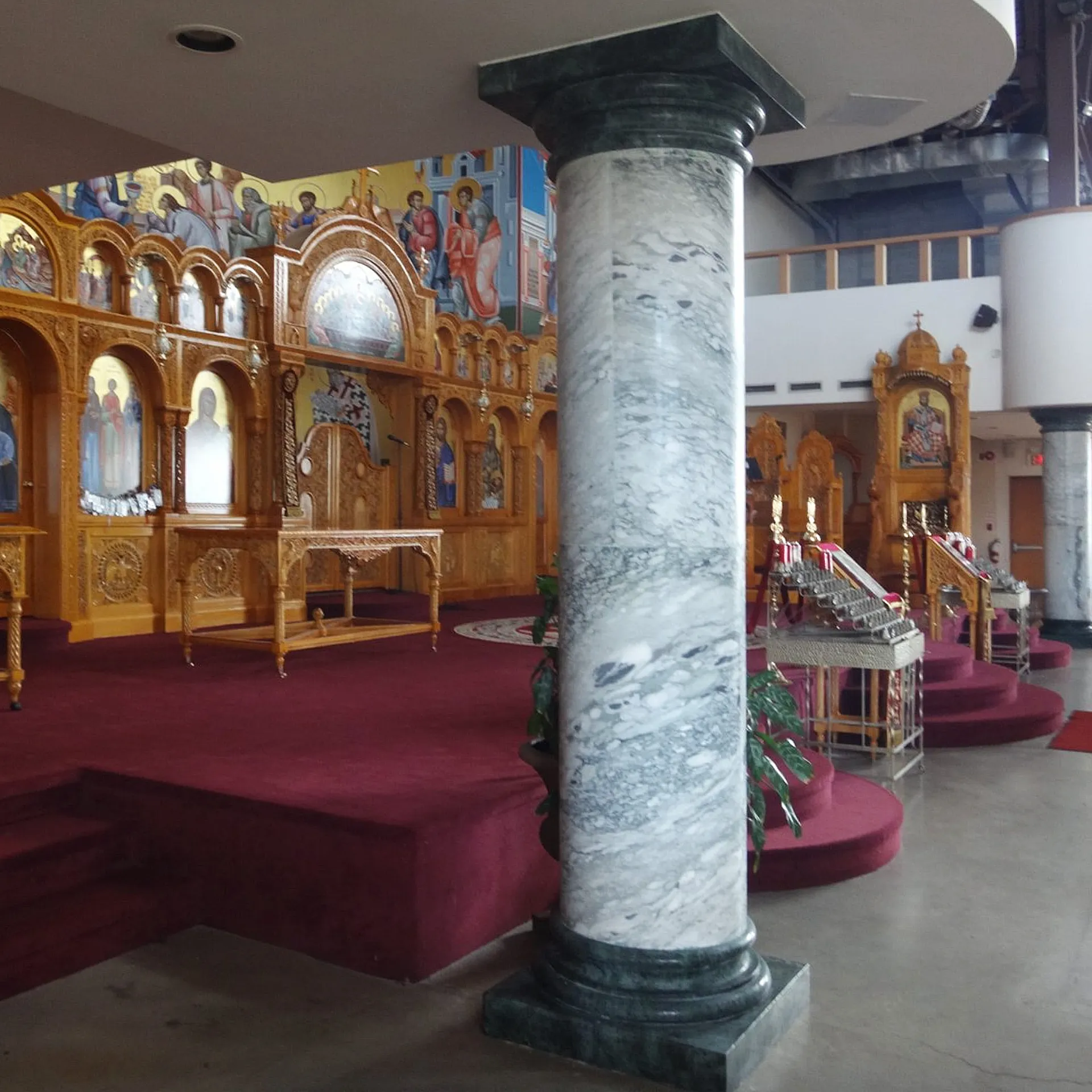 Italian made Marble Columns Corinthian Capital