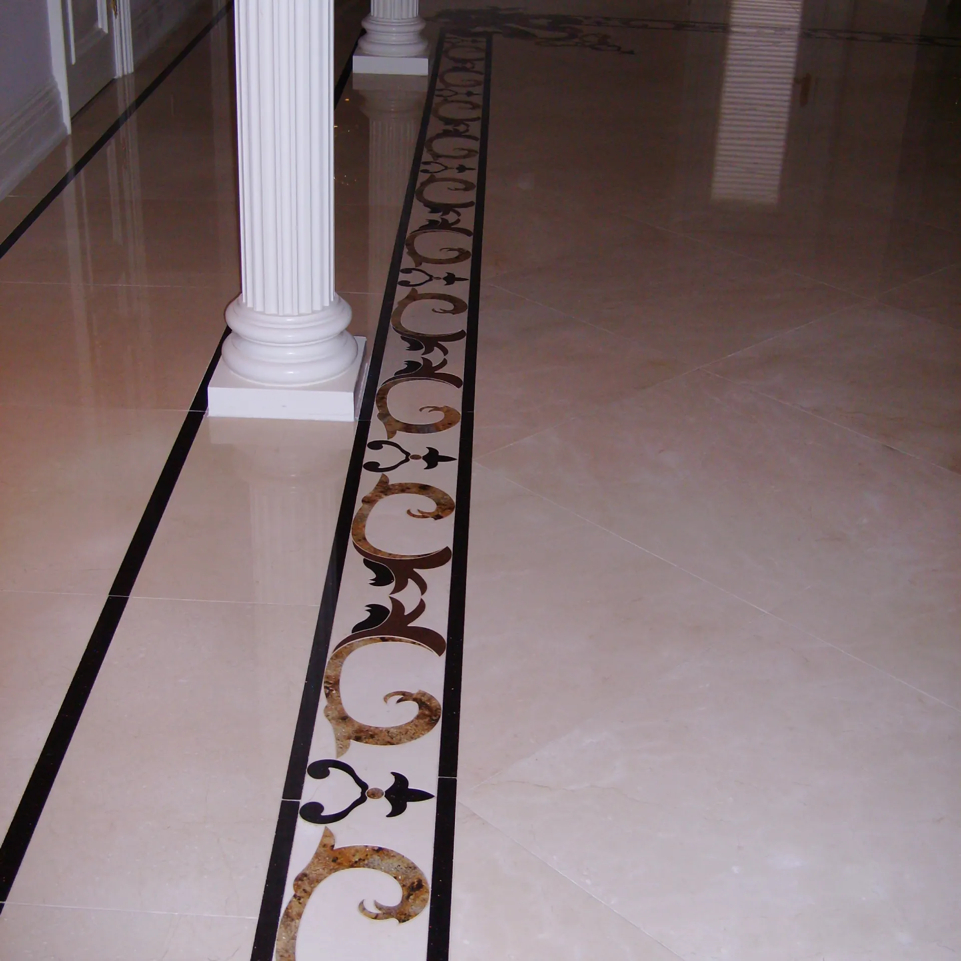 Luxury Custom Marble Floor Border