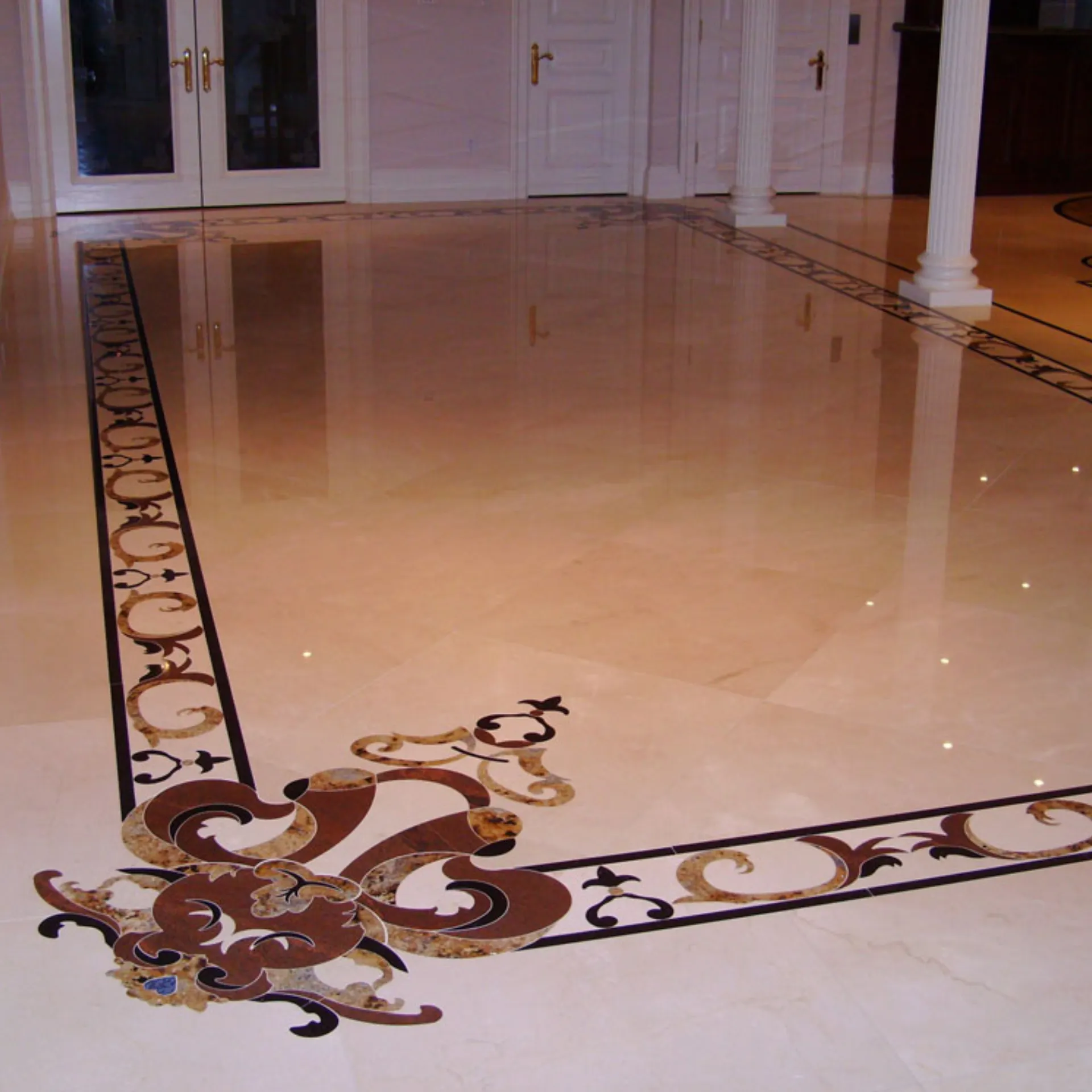 Luxury Custom Marble Floor Border
