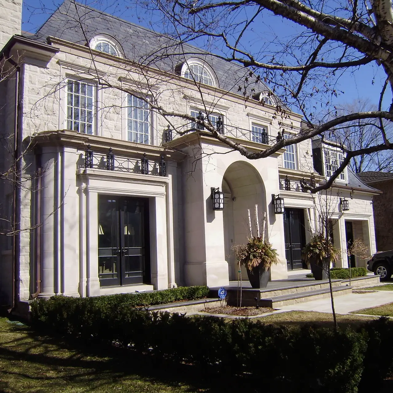 Neoclassical Limestone Facade Project