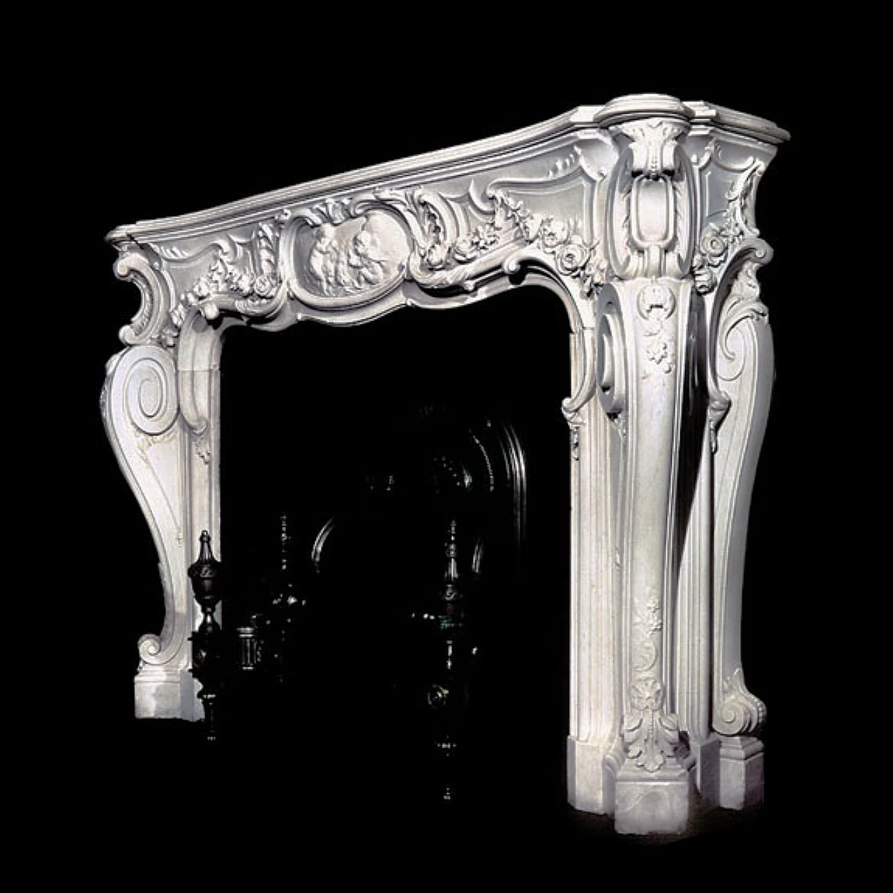 Antique 317 French Style Marble Mantel