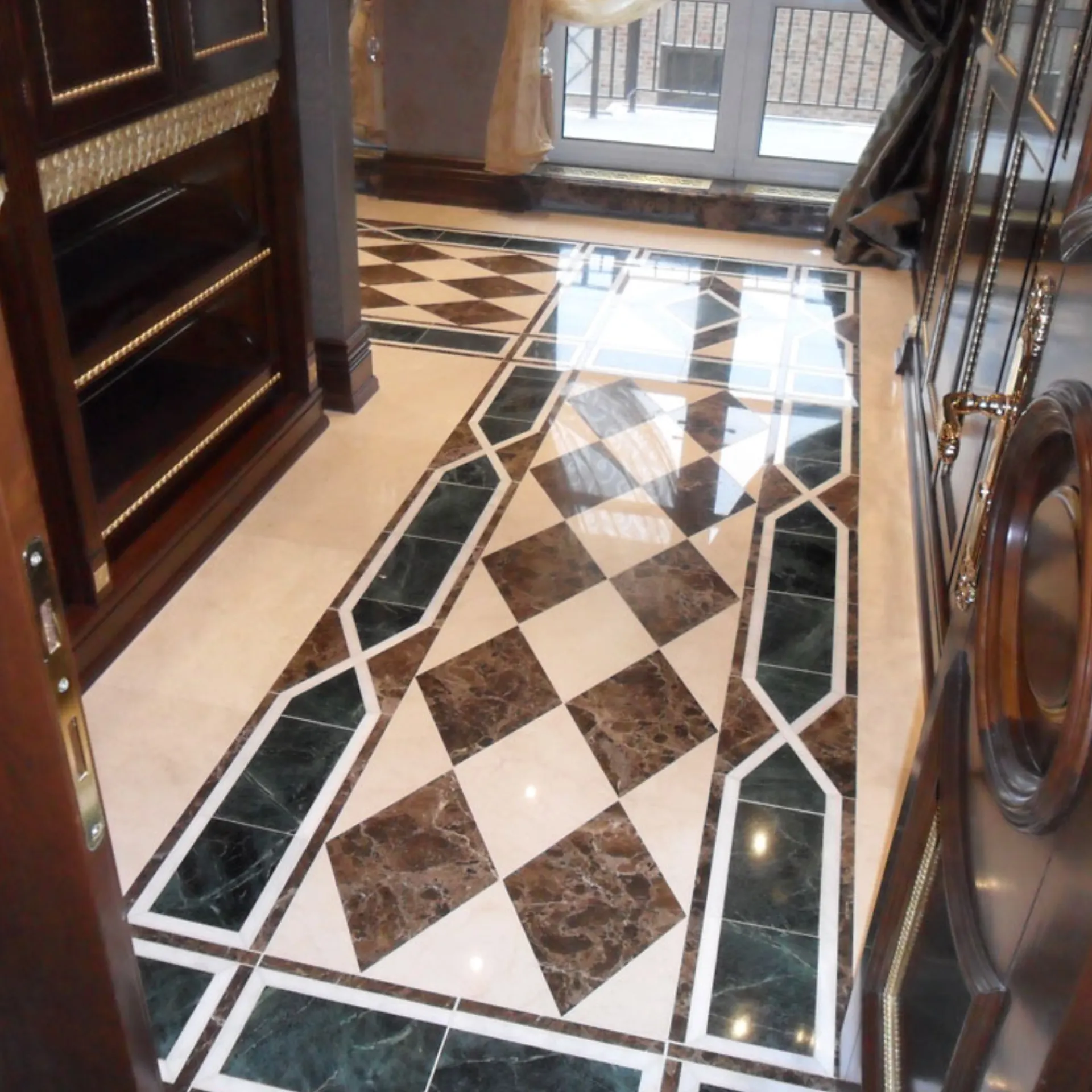 Antionette Marble Hallway Floor Design