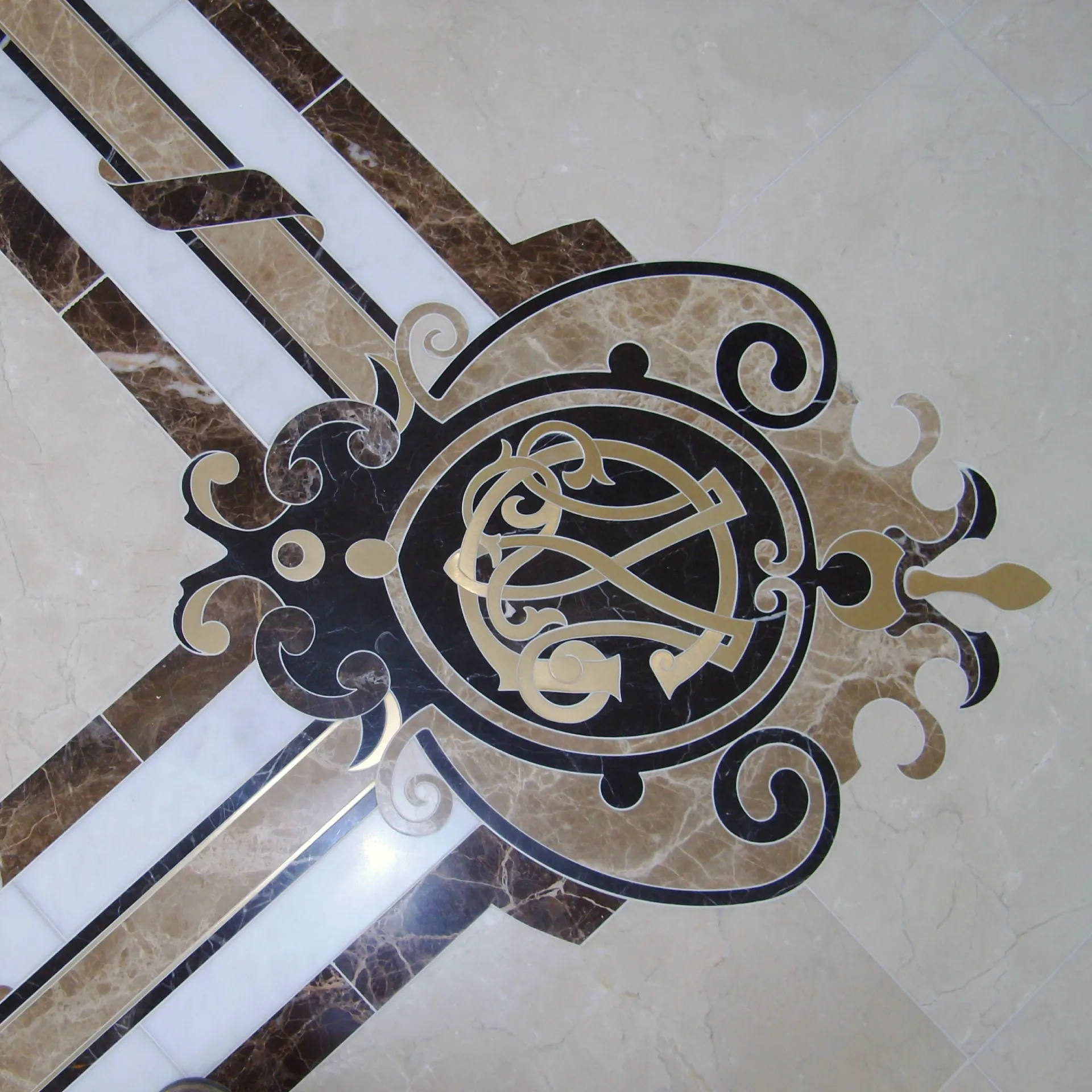 Custom Marble Border & Medallion