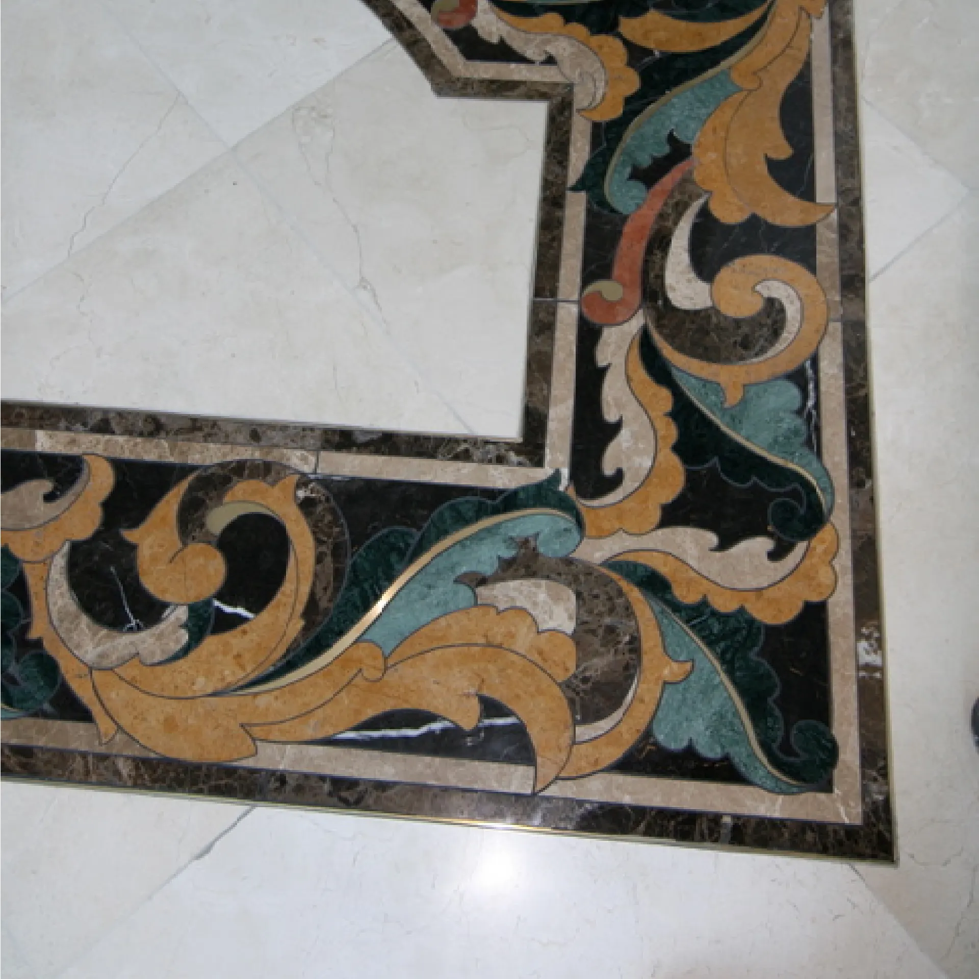 Marjorie Water Jet Cut Border