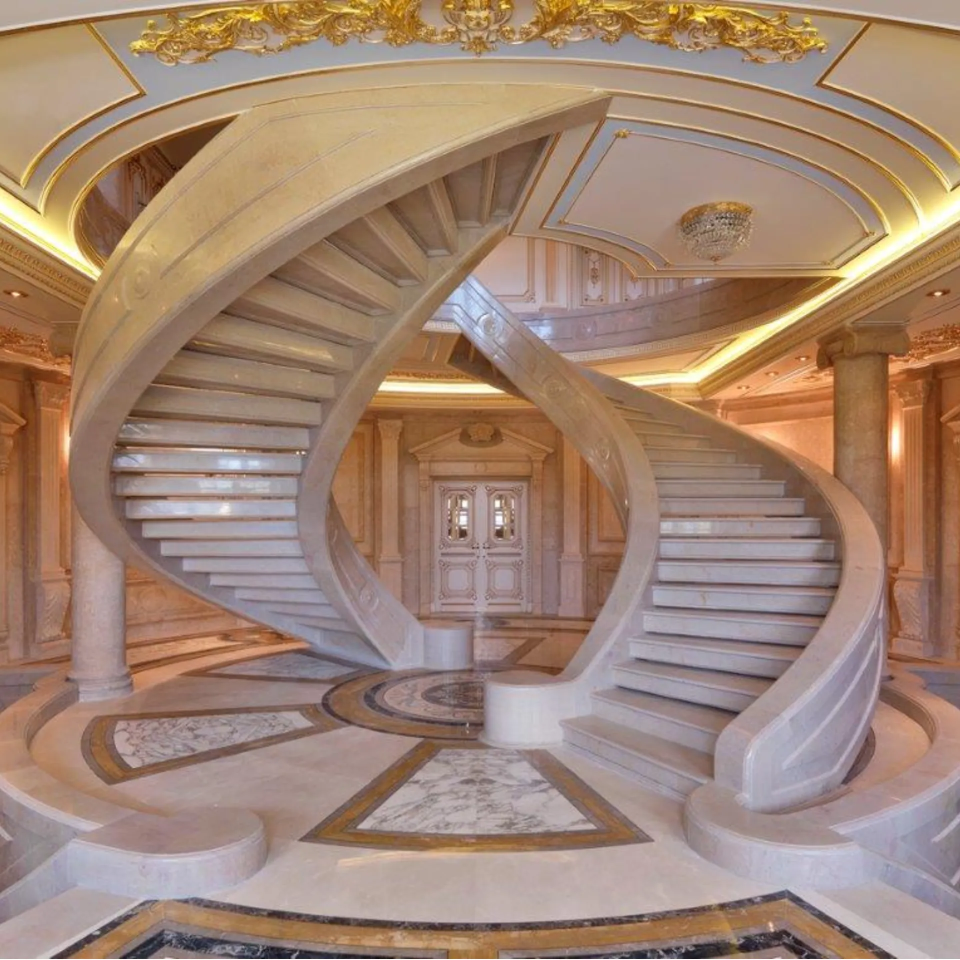 Suspended Marble Staircase