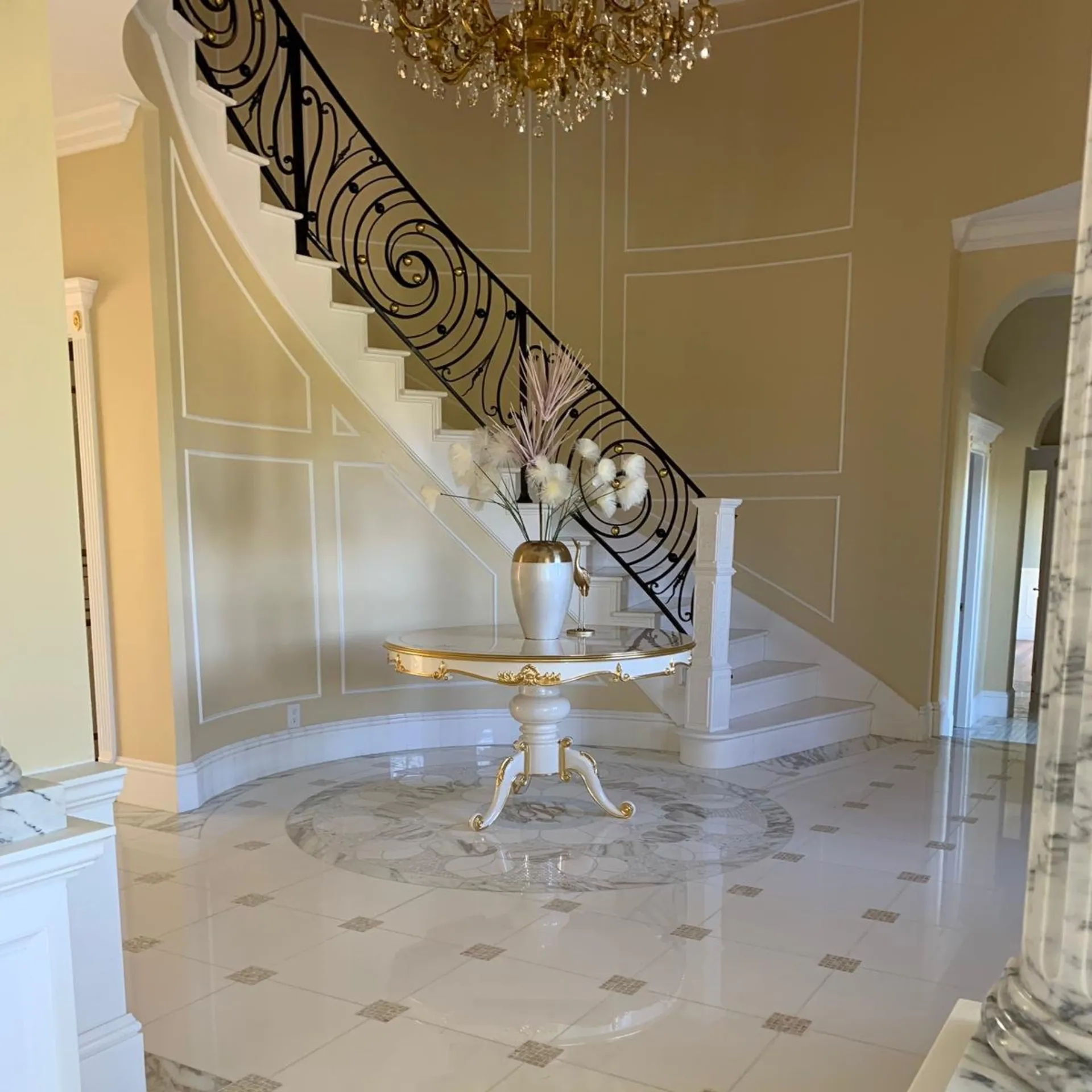 Luxury Thassos Stairs