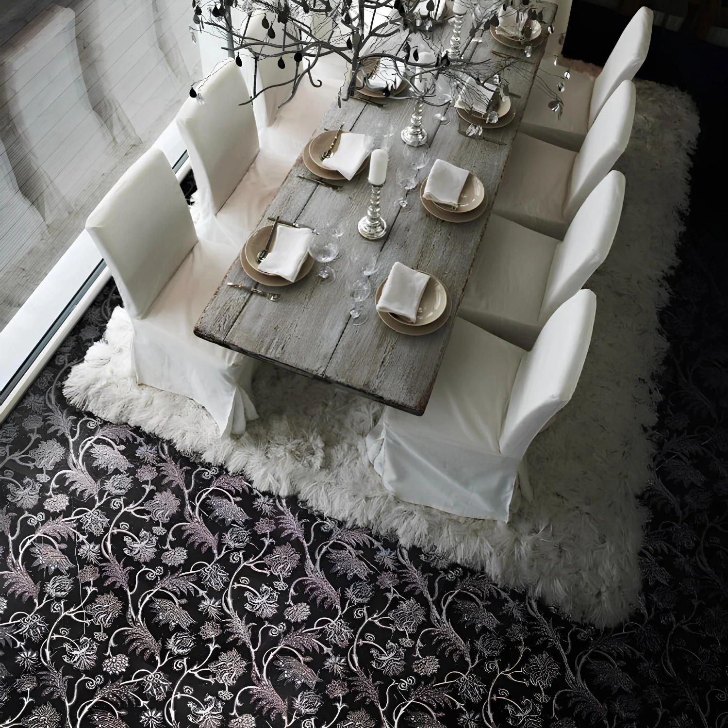 Nero Marquina Marble Floor-d