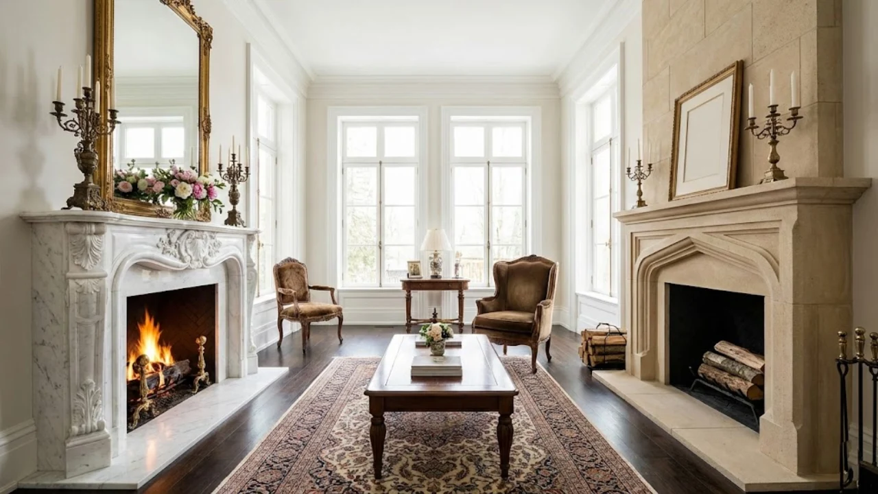 Antique Marble vs. Limestone Mantels: A Guide to Timeless Aesthetic Excellence